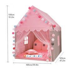 Load image into Gallery viewer, Children Play Tent Princess Castle House Game Room
