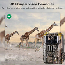 Load image into Gallery viewer, 4K Live Video APP Trail Camera Cloud Service 4G 30MP Hunting Cameras Cellular Mobile Wireless Wildlife Night Vision Photo Traps
