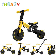 Load image into Gallery viewer, IMBABY Baby Tricycle 4 In 1 Foldable Baby Stroller Balance Bike Kick Scooter Children Portable Children&#39;s Stroller Walking Car
