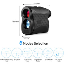 Load image into Gallery viewer, Digital Monocular Telescope Laser Rangefinder 600m/1000m Distance Meter 6X Speed Tester For Golf Sport, Hunting, Survey
