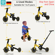 Load image into Gallery viewer, COLU KID®  4  into 1 Children Bicycle Tricycle Two Wheel Bike Baby Balance Bike Kids Scooter Baby Stroller for 1-6 Years Old
