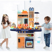 Load image into Gallery viewer, Kitchenware Set 65pcs Pretend Play Simulation Kitchen Children&#39;s Cooking Toys
