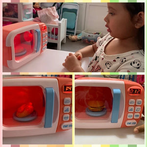 Kid's Kitchen Toys Simulation Microwave Oven Educational Toys