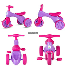 Load image into Gallery viewer, 2 in 1 Kids Tricycle Balance Training Bike Ride on Toy Bike3 Wheels Pink
