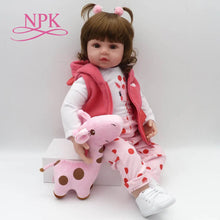 Load image into Gallery viewer, 47cm soft silicone reborn  baby dolls soft body lifelike
