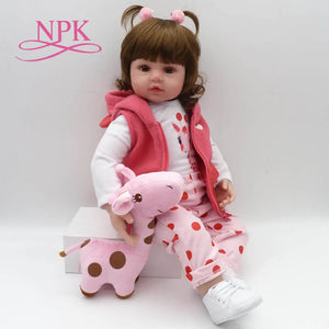 47cm soft silicone reborn  baby dolls soft body lifelike