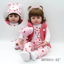 Load image into Gallery viewer, 47cm soft silicone reborn  baby dolls soft body lifelike
