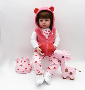 47cm soft silicone reborn  baby dolls soft body lifelike