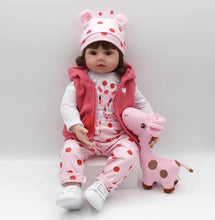 Load image into Gallery viewer, 47cm soft silicone reborn  baby dolls soft body lifelike
