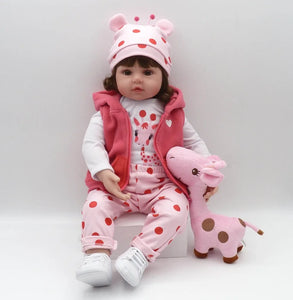 47cm soft silicone reborn  baby dolls soft body lifelike