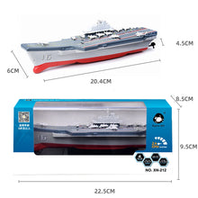 Load image into Gallery viewer, Mini Remote Control Aircraft Carrier Military Model Ship Toy Kids
