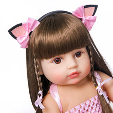 Load image into Gallery viewer, Bebe doll reborn toddler girl pink princess baby toy very soft
