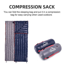 Load image into Gallery viewer, Widesea Camping Ultralight Sleeping Bag Down Waterproof Lazy Bag Portable Storage Compression Slumber Bag Travel Sundries Bag
