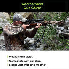 Load image into Gallery viewer, Gun Slicker Scoped Rifle Case, Water Resistance Camo Shotgun Case, Rifle Sleeve Cover Fast Gun Case for Shooting Hunting
