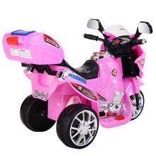 Load image into Gallery viewer, 1.86 MPH 3 Wheel Black Ride On Motorcycle Battery Powered Bicycle Kids Toy GiftTY327423
