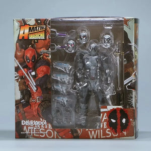 AMAZING YAMAGUCHI Deadpool 2.0 Grey Action Figure Mutants Joint Movable]