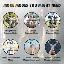 Load image into Gallery viewer, Nowhak Hunting Laser Rangefinder with Angle Speed Height Distance Measurement and Continuous Scan for Hunting
