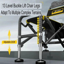Load image into Gallery viewer, Outdoor Fishing Chair Fishing Tackle Seating Fishing Stool Multi-functional Durable Adjustable Comfortable Aluminum Alloy Chair
