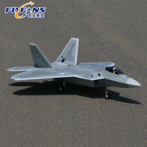 New 2025 Flyfans Model 64mm Ducted F-22 Raptor Fighter Metal Retractab ...