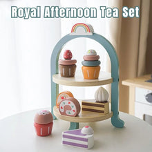 Load image into Gallery viewer, Royal Afternoon Tea Set Pretend Play Wooden Toys Kitchen
