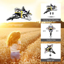 Load image into Gallery viewer, 4DRC V17 Remote Control Plane 2.4Ghz Foam RC Airplanes Helicopter Quadcopter,Spinning Drone with Cool Light for Kids Adults

