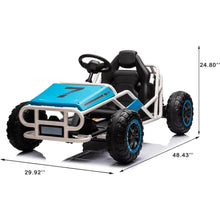 Load image into Gallery viewer, 24V Go Karts for Kids Ages 6-12, Powerful Motor Electric Go Kart, Outdoor Dirt Road Electric Car with 7Ah Large Battery,Go Karts
