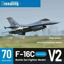 Load image into Gallery viewer, Freewing Rc 70mm Ducted Series F-16 "Warhawk" V2 Version Remote Control Space Model High Altitude Rapid Airplane Toy Gift
