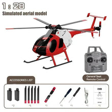 Load image into Gallery viewer, In Stock Rc Era New 1:28 C189 Bird Rc Helicopter Tusk Md500 Dual Brushless Simulation Model 6-axis Gyro Simulation Model Toys
