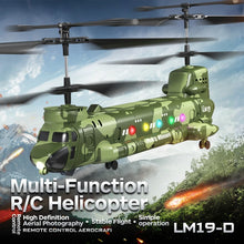 Load image into Gallery viewer, 2025 LM19-D Chinook Helicopter 2.4g Remote Control Aircraft Hd Aerial Photography Of Children'S Military Toy Model Xmas Gift Toy
