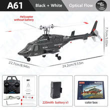 Load image into Gallery viewer, A61 RC Helicopter 2.4G 6-Aixs Gyroscope 4CH Altitude Hold Optical Flow Remote Control Helicopter Toys For Kid Adult
