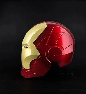 Iron Man Helmet Cosplay 1:1 Light Led Ironman Mask Pvc Action Figure