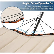 Load image into Gallery viewer, Hammock with Stand Included 55 X 79IN Large Hammock with Hardwood Spreader Bar &amp; Nylon Rope for Outside-Camping Hammock
