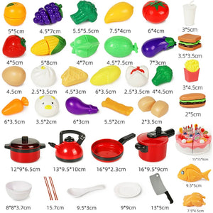 Educational Toy Plastic Kitchen Toy Set Cut Fruit