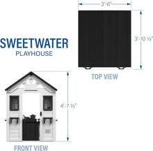Load image into Gallery viewer, Sweetwater All Cedar White Modern Outdoor Wooden Playhouse
