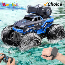 Load image into Gallery viewer, 2.4G RC Car Self-absorbing High-pressure Water Gun Remote Control Amphibious Off-road Vehicle Climbing Stunt Car Water Toys Gift
