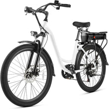 Load image into Gallery viewer, Electric Bike, 48V 500Wh EBike, UP To 60 Miles, Removable Battery, 3H Fast-Charge, 26&quot; Commuter Electric Bicycles, 7-Speed
