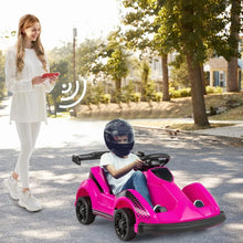 Load image into Gallery viewer, 6V Racer Go Kart with 2.4G Remote Control, Electric Kids Ride-on Toy with Safety Belt, Music 2MPH Speed, Battery Powered Go Kart
