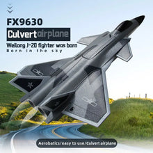 Load image into Gallery viewer, FX9630 RC Plane J20 Fighter Remote Control Airplane Anti-collision Soft Rubber Head Glider with Culvert Design Aircraft RC Toys
