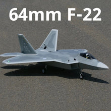 Load image into Gallery viewer, F22 64mm Ducted Remote-Controlled Model Aircraft Cnc Shock Absorbing Landing Gear With Flap Fixed Wing Raptor Fighter F-22
