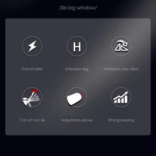 Load image into Gallery viewer, Folding Fishing Chair Camp Chairs Outdoor Fishing Stool Adjustable Feet Reclining Ice Fishing Chair Heavy Duty Ice Fishing Chair
