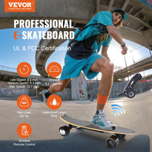 Load image into Gallery viewer, VEVOR Electric Skateboard with Remote 13.7/25 Mph Top Speed  Electric Longboard 3 Speeds Easy Carry for Adults Teens Beginners
