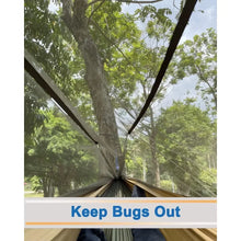 Load image into Gallery viewer, Camping Hammock, Portable Double Hammock with Net, 2 Person Hammock Tent with 2 * 10ft Straps, Best for Outdoor Hiking Survival
