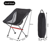 Load image into Gallery viewer, Collapsible Outdoor Moon Chair Barbecue Portable Folding Camping Chair Folding Stool  Aluminum Alloy Beach Chair Fishing Hunting
