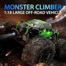 Load image into Gallery viewer, High-speed remote-controlled car, 1:18 scale remote-controlled monster off-road vehicle, durable body suitable for various terra
