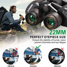 Load image into Gallery viewer, High-power military binoculars 20x50 compact waterproof birdwatching travel hunting star-watching BAK-4 prism FMC lens for adult

