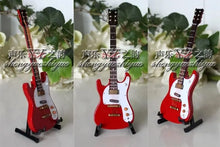 Load image into Gallery viewer, 1/6 Scale Toy Handmade wooden Red color Folk electric guitar model instrument
