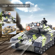 Load image into Gallery viewer, 2 PACK RC tanks 2.4G Fighting Battle Tanks with LED Life Indicators

