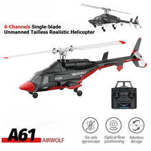 Load image into Gallery viewer, A61 RC Helicopter 2.4G 6-Aixs Gyroscope 4CH Altitude Hold Optical Flow Brushless Remote Control Helicopter Toys for Kid Adult
