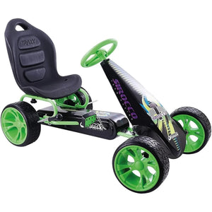 Racing Go Kart  Pedal Car | Low profile rubber tires | Pedal power auto-clutch free-ride  Adjustable seat