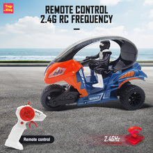 Load image into Gallery viewer, 2.4GHz RC Stunt Spray Three-wheeled Motorcycle Remote Control 5CH Colorful Lighting Electric Car Model Kids Toys Boys Gifts
